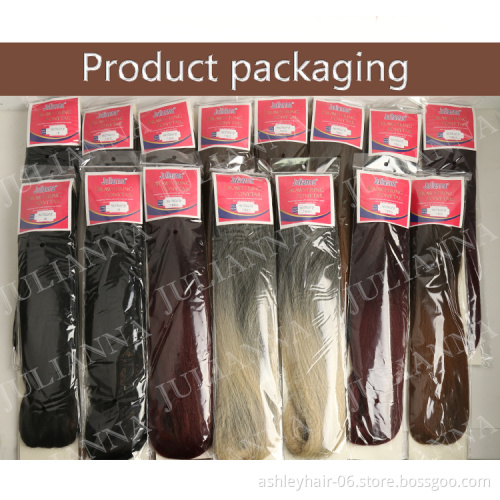 Julianna Kanekalon Japan Fibre Hair Curly Ponytail Ponytail Packaging Bodywave Synthetic High Temperature Grey Yaki Ponytail